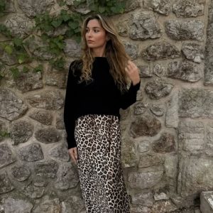 JUPE LONGUE LEOPARD
